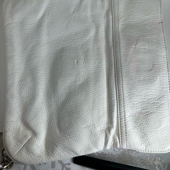 White Clutch with Neon Yellow Clasp - Picture 7 of 9